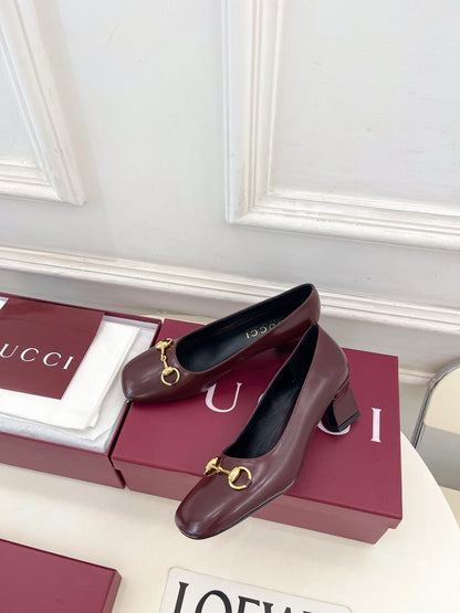 Gucci Signora Horsebit Chunky Heel Pumps – 2026 Spring/Summer Collection