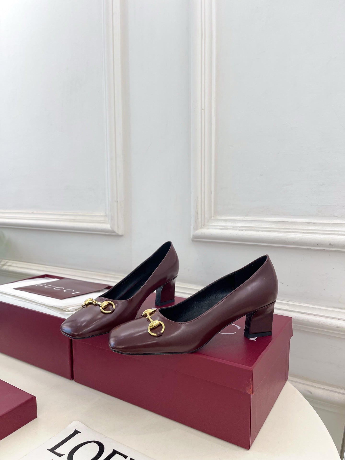 Gucci Signora Horsebit Chunky Heel Pumps – 2026 Spring/Summer Collection