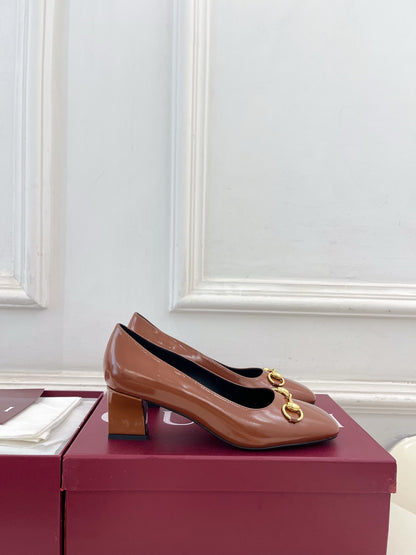 Gucci Signora Horsebit Chunky Heel Pumps – 2026 Spring/Summer Collection