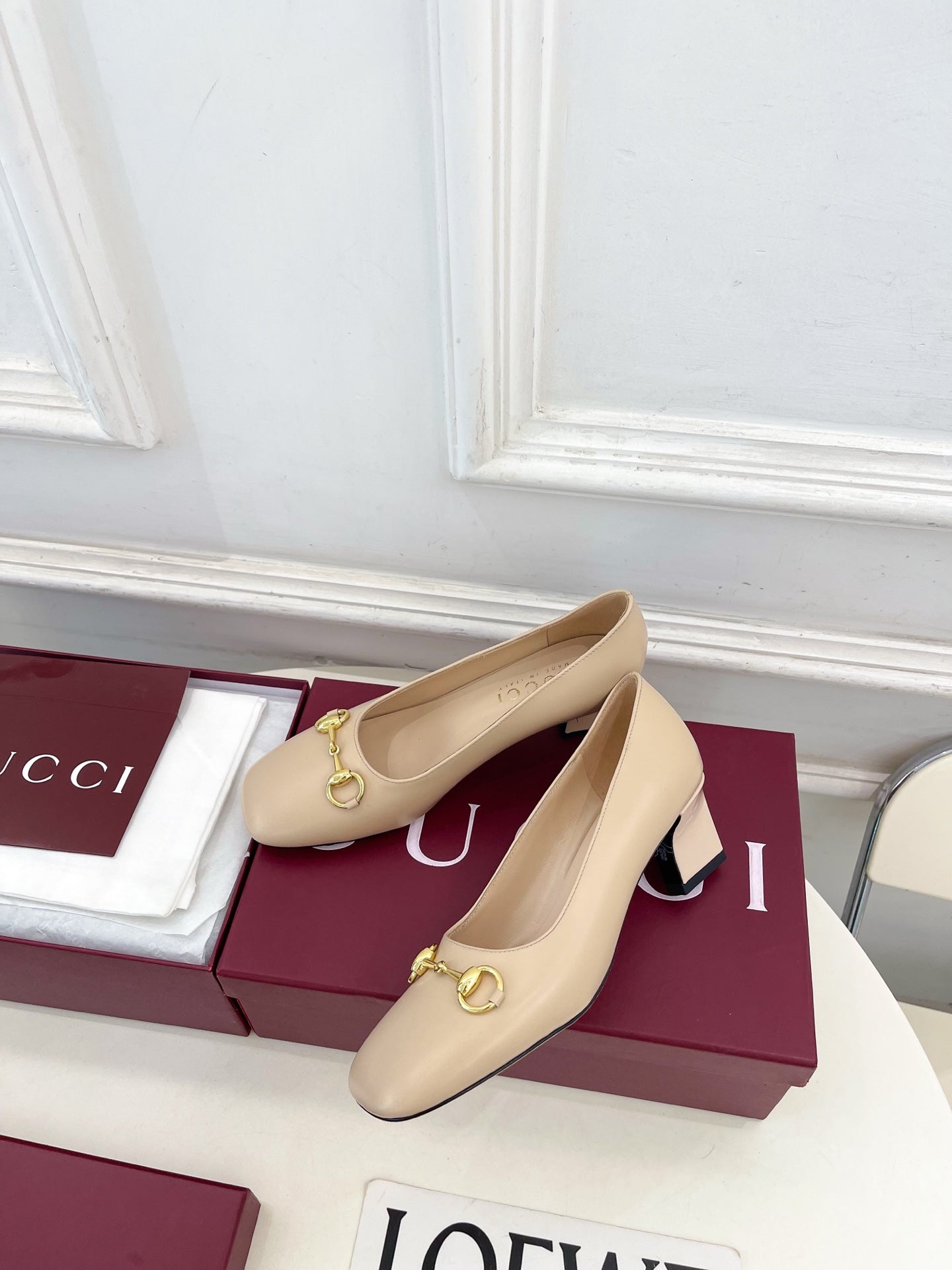 Gucci Signora Horsebit Chunky Heel Pumps – 2026 Spring/Summer Collection