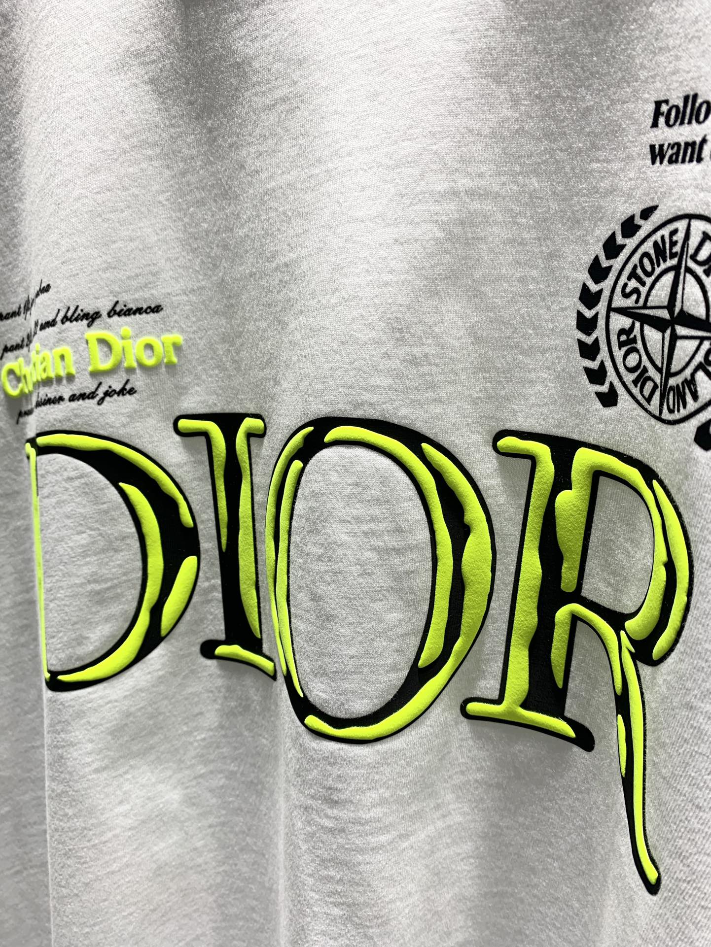 Dior 3D Rubber Logo Collaboration T-Shirt