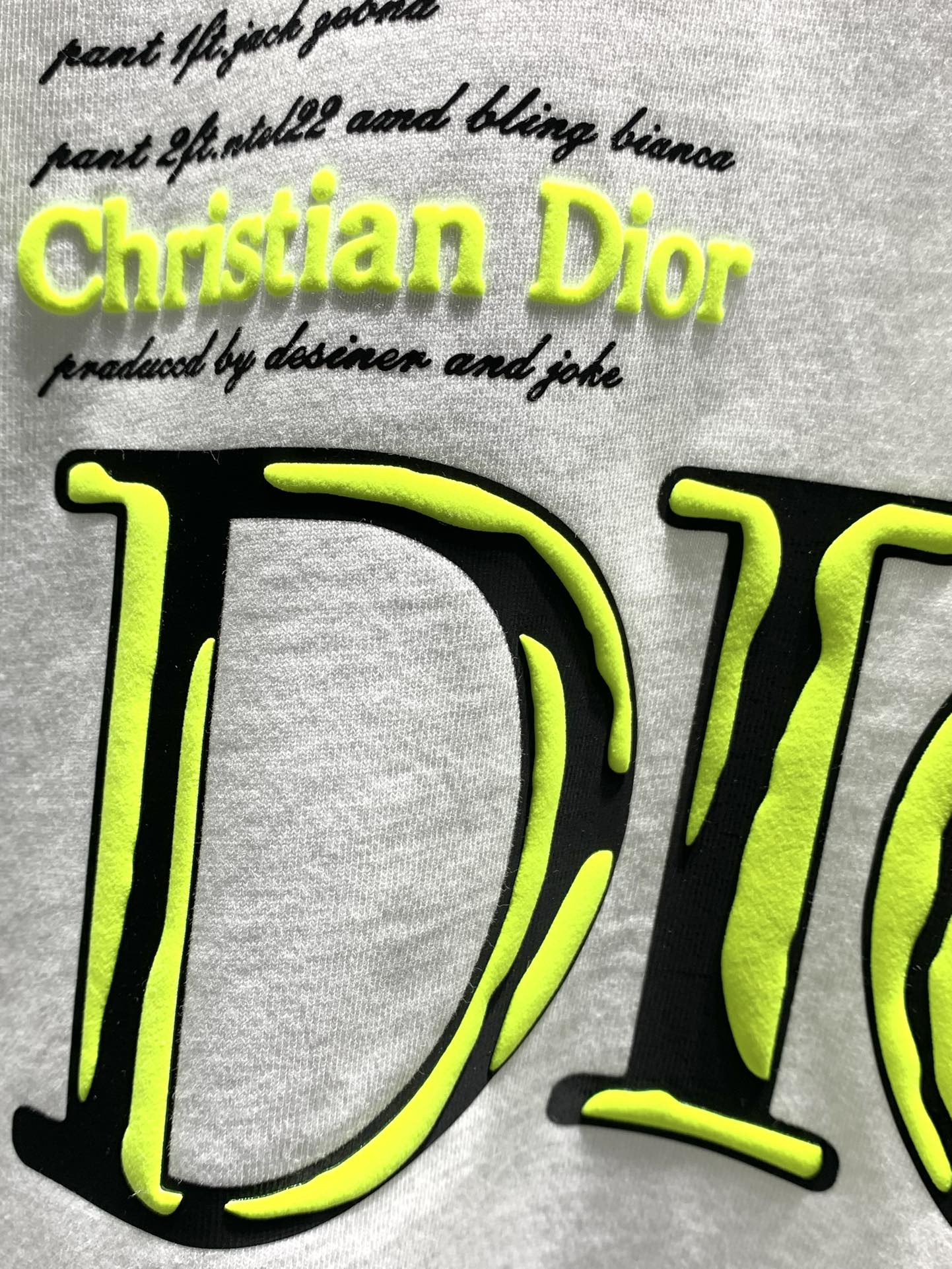 Dior 3D Rubber Logo Collaboration T-Shirt