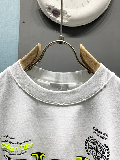 Dior 3D Rubber Logo Collaboration T-Shirt