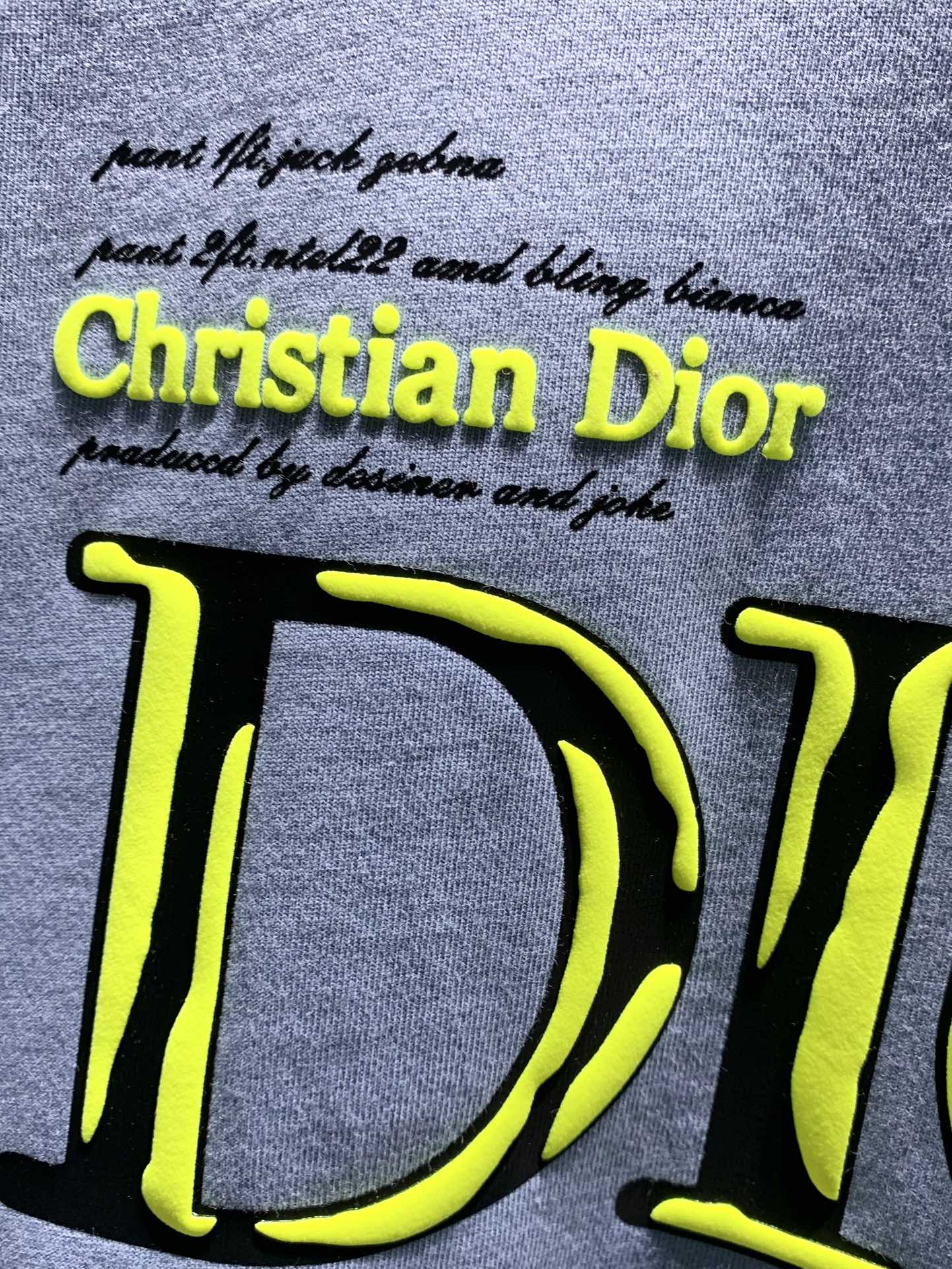 Dior 3D Rubber Logo Collaboration T-Shirt