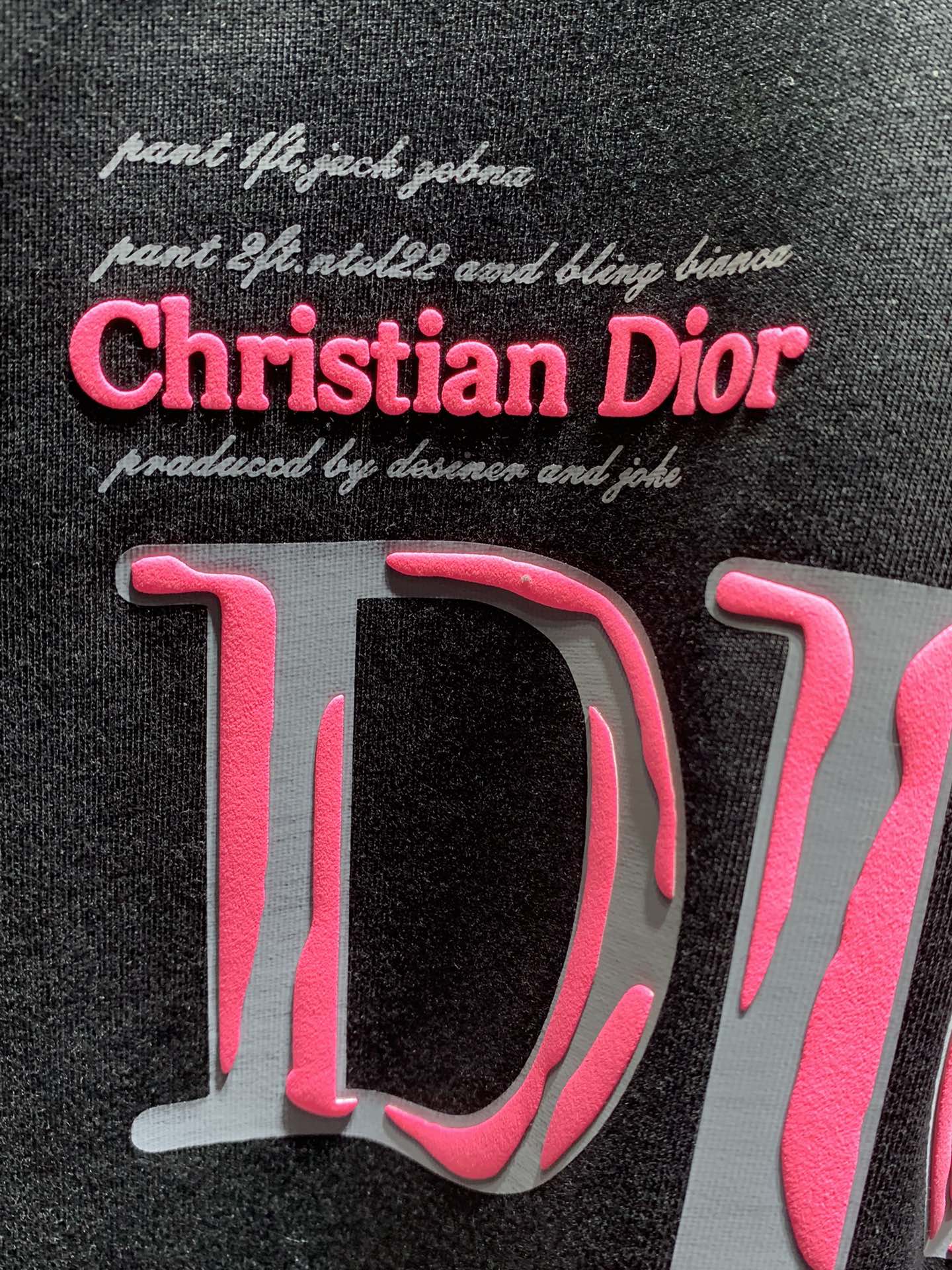 Dior 3D Rubber Logo Collaboration T-Shirt
