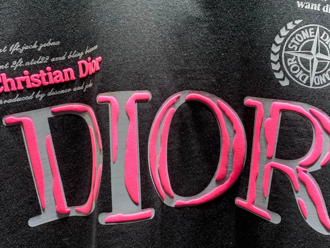 Dior 3D Rubber Logo Collaboration T-Shirt