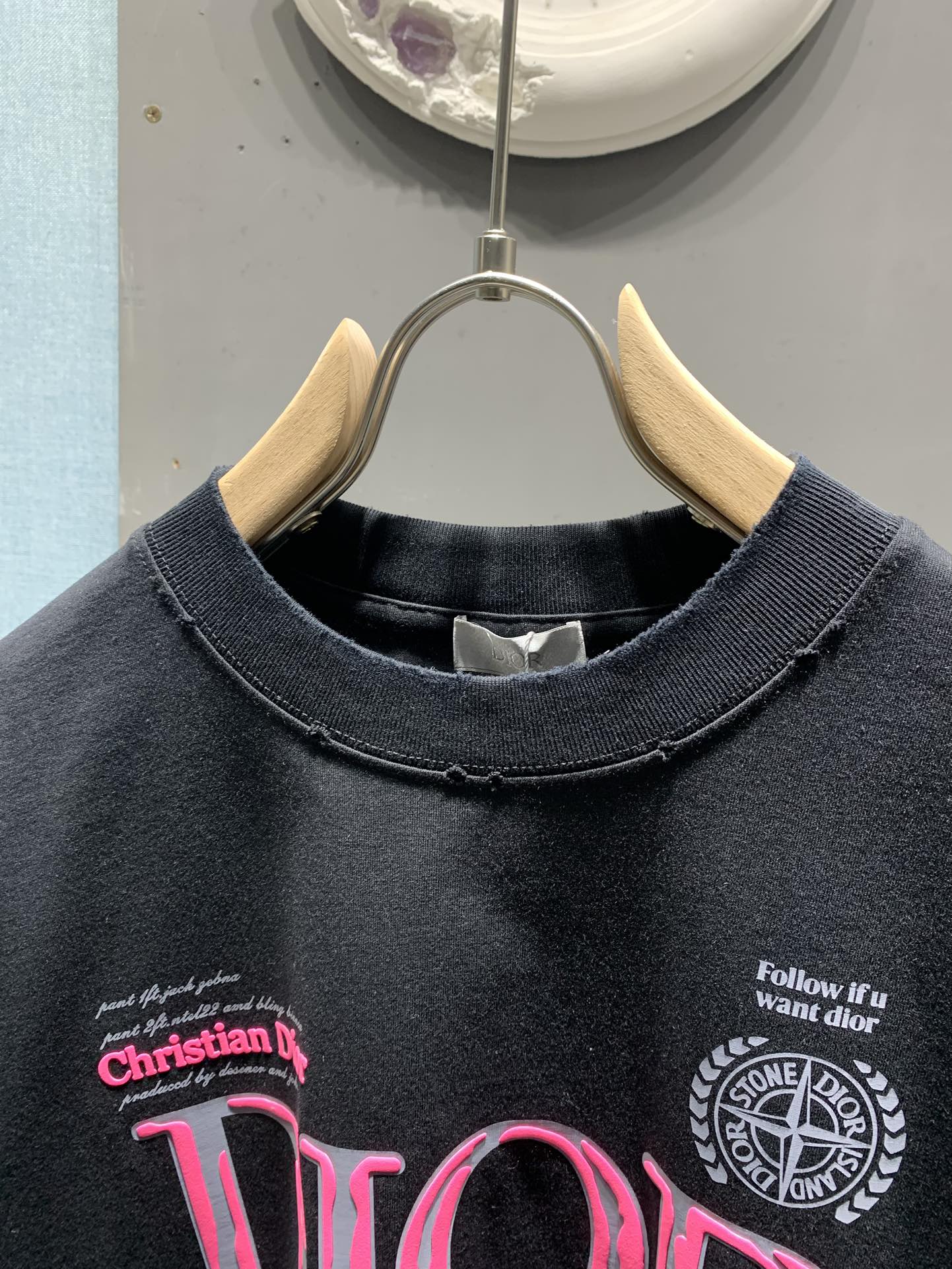 Dior 3D Rubber Logo Collaboration T-Shirt