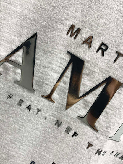 Amiri Laser-Cut Logo Distressed T-Shirt