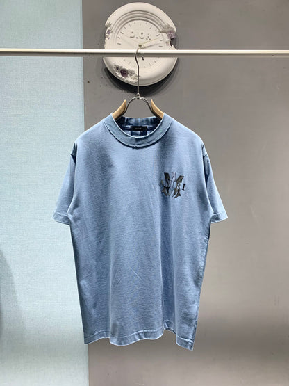 Amiri Laser-Cut Logo Distressed T-Shirt