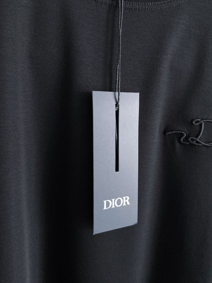 Dior Logo Mercerized Cotton T-Shirt – 2025 Spring/Summer Collection