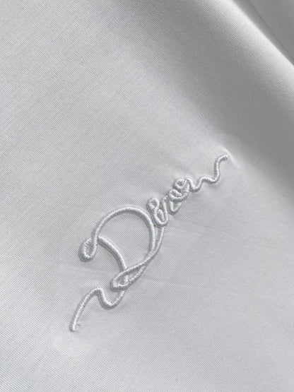 Dior Logo Mercerized Cotton T-Shirt – 2025 Spring/Summer Collection