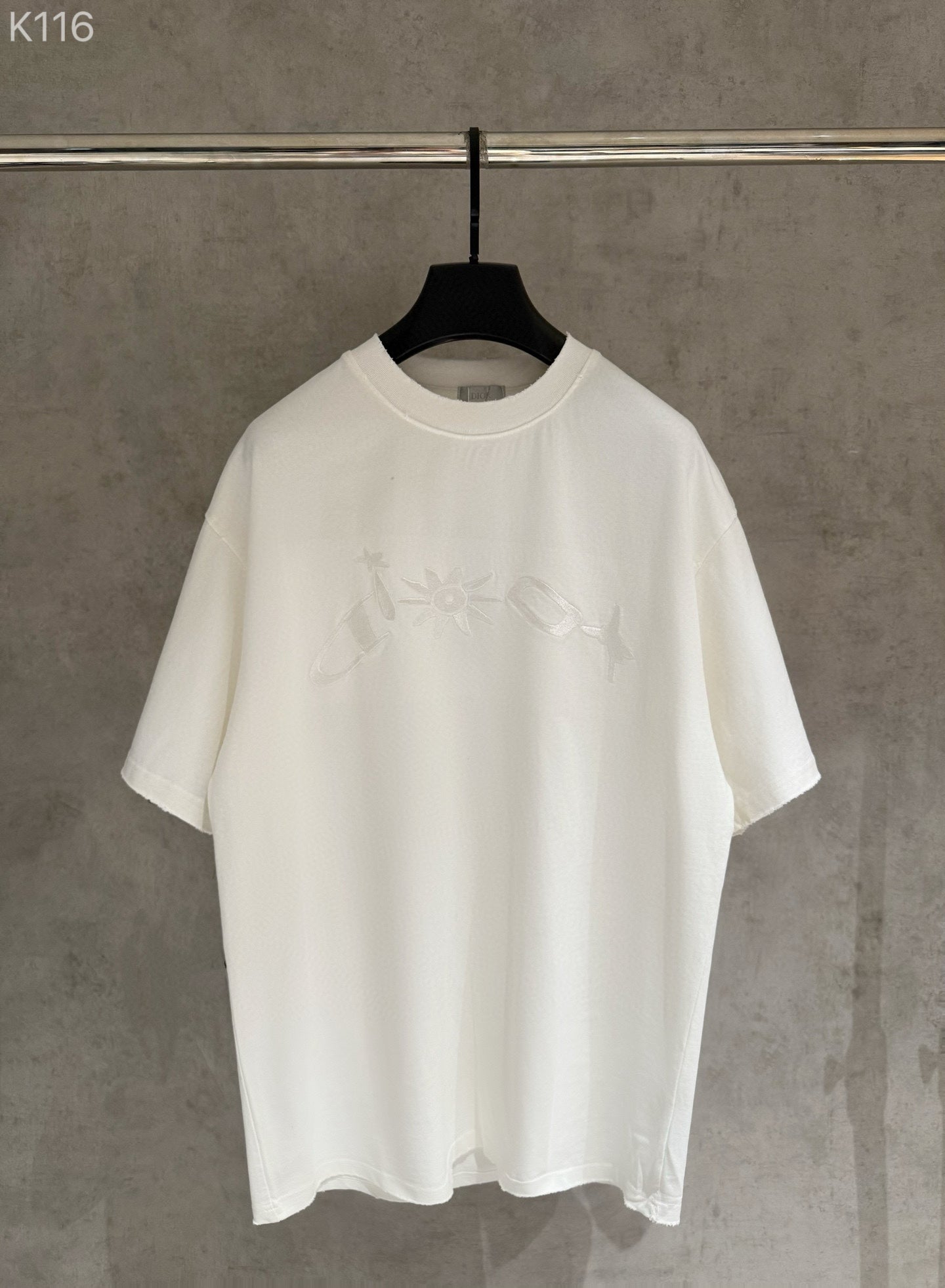 Dior Patch Embroidery Heavyweight T-Shirt