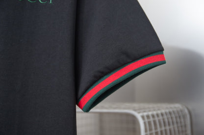 Gucci Classic Red and Green Ribbed T-Shirt – 26SS Early Spring Collection
