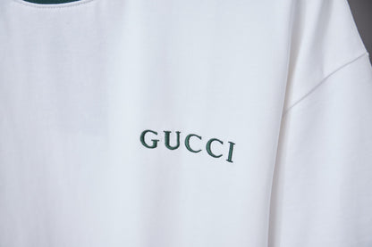 Gucci Classic Red and Green Ribbed T-Shirt – 26SS Early Spring Collection