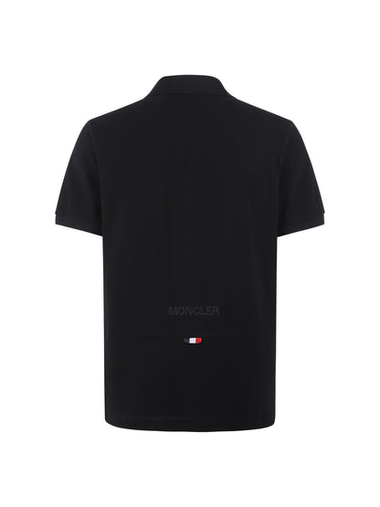 Moncler Logo Patch Cotton Pique Polo Shirt – 26SS