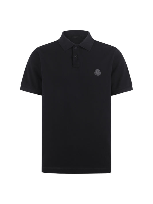 Moncler Logo Patch Cotton Pique Polo Shirt – 26SS