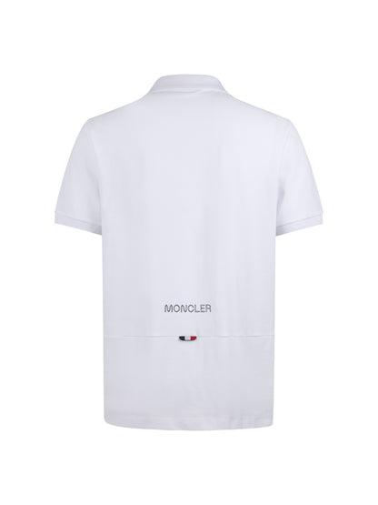 Moncler Logo Patch Cotton Pique Polo Shirt – 26SS