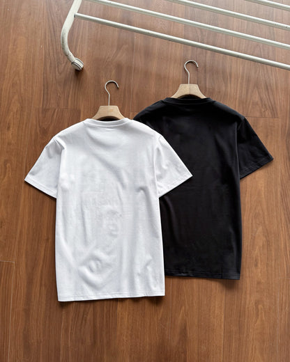 Zegna Classic Logo Embroidery Cotton T-Shirt