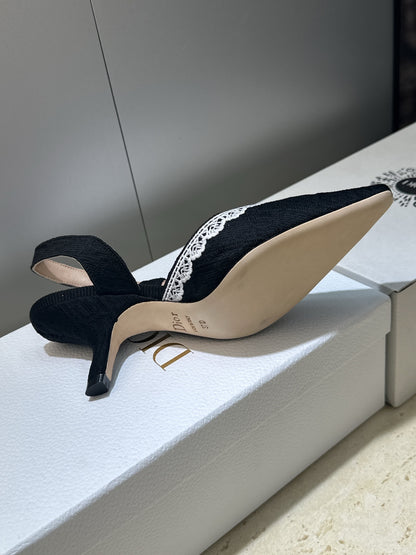 Dior J'Adior Dentelle Slingback Heels – 2026 Early Spring Haute Couture Collection