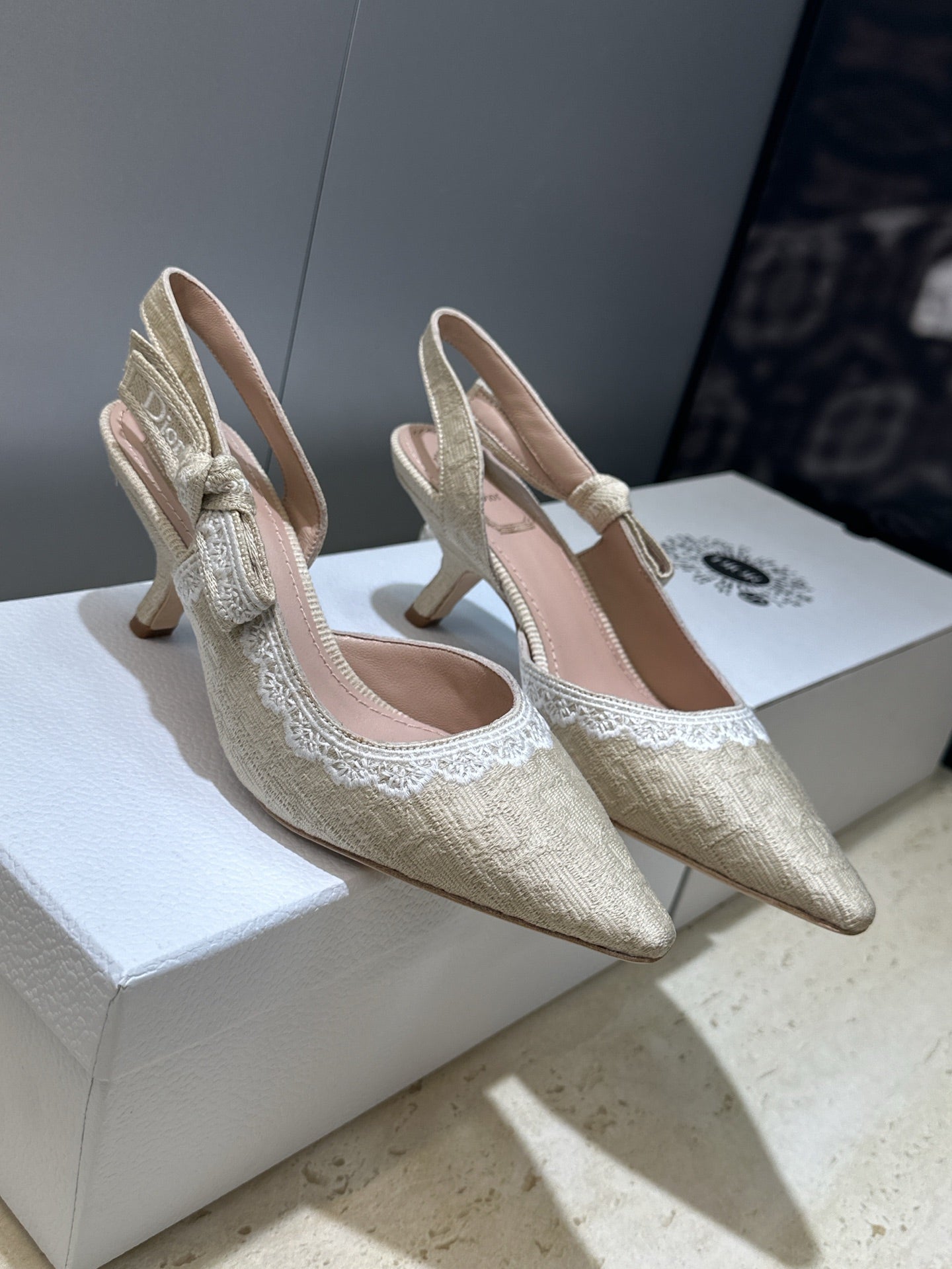 Dior J'Adior Dentelle Slingback Heels – 2026 Early Spring Haute Couture Collection