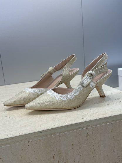 Dior J'Adior Dentelle Slingback Heels – 2026 Early Spring Haute Couture Collection