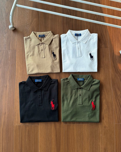 Ralph Lauren Large Logo Cotton Polo Shirt