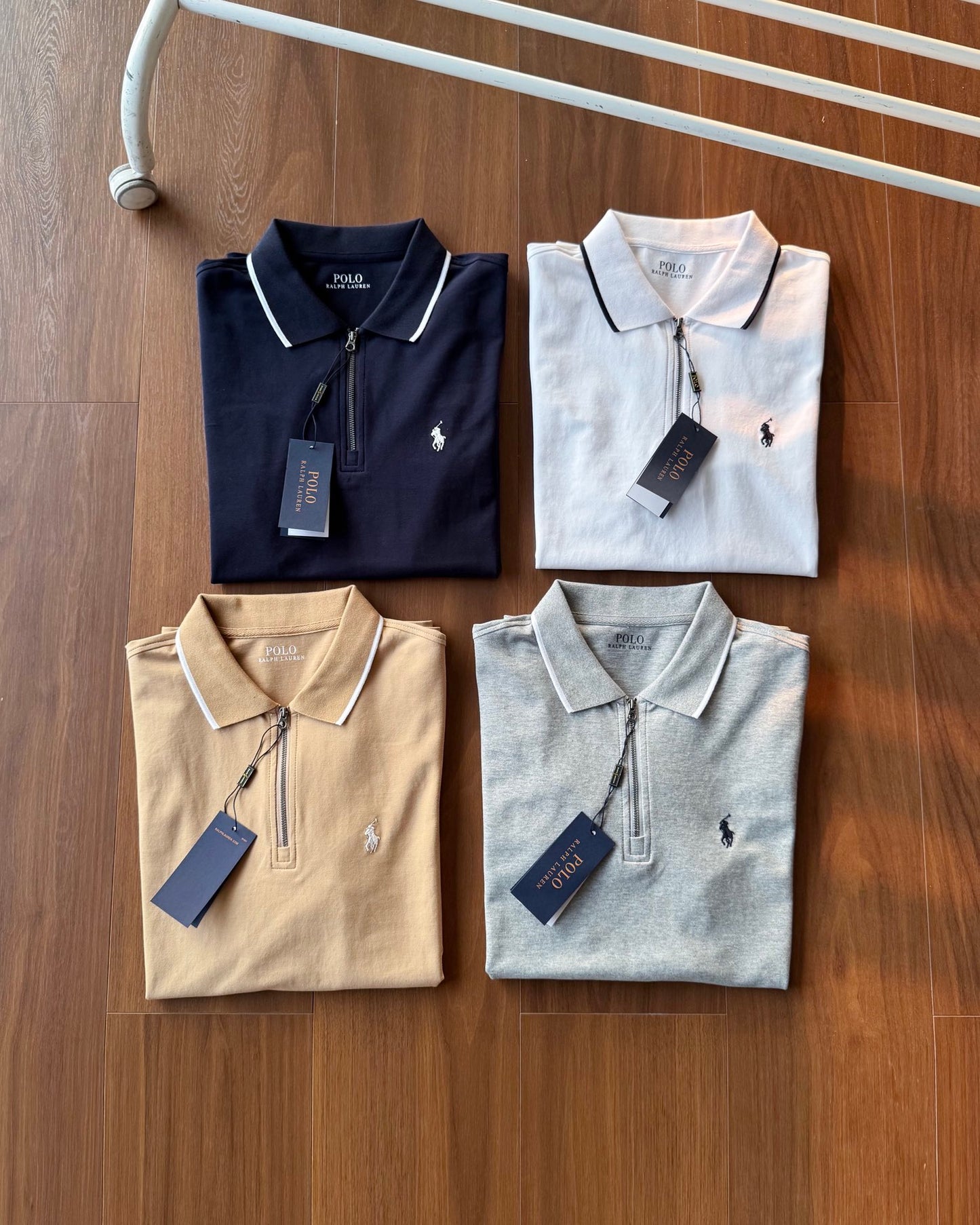 Ralph Lauren Half-Zip Contrast Trim Polo Shirt – 2025 Collection