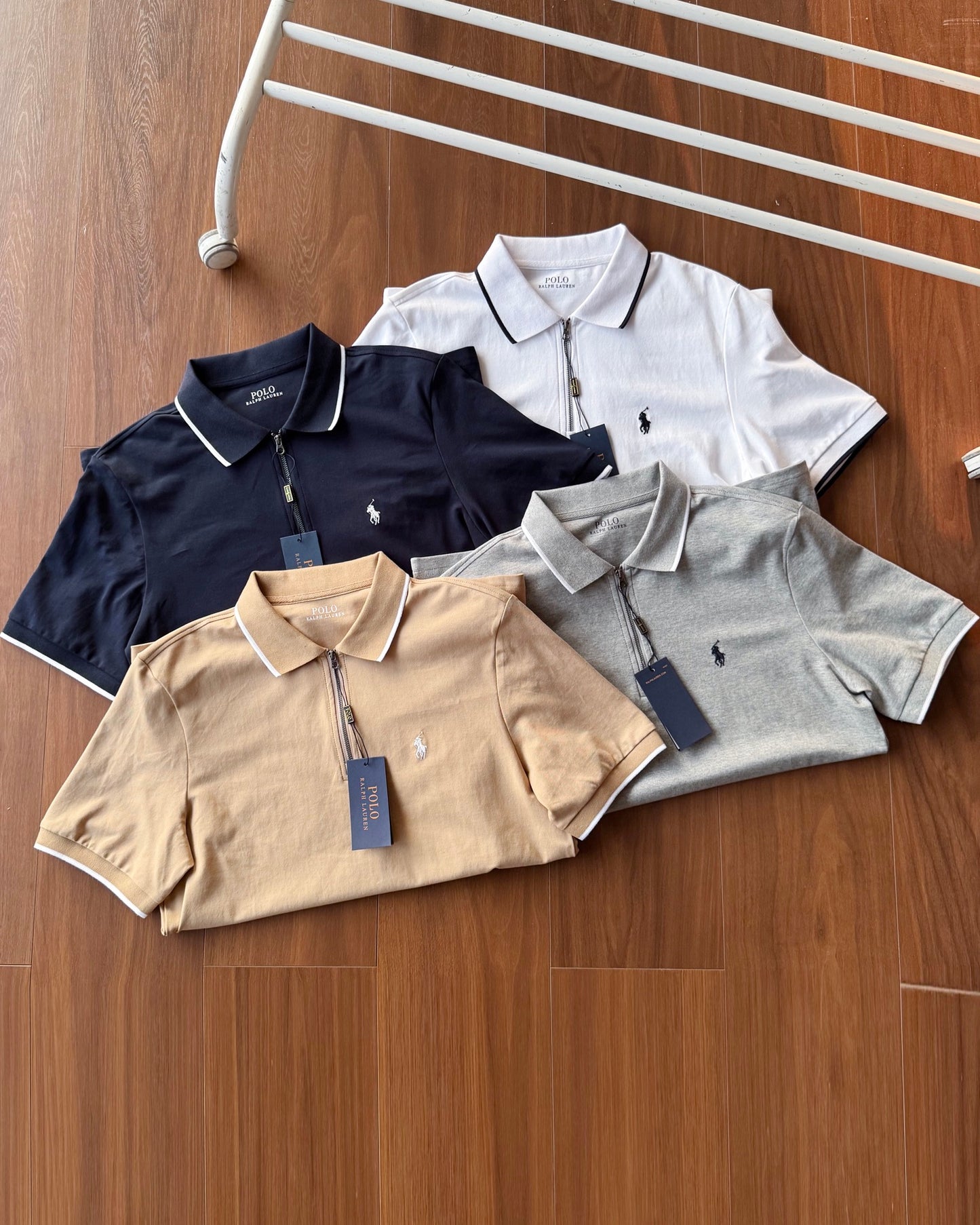 Ralph Lauren Half-Zip Contrast Trim Polo Shirt – 2025 Collection