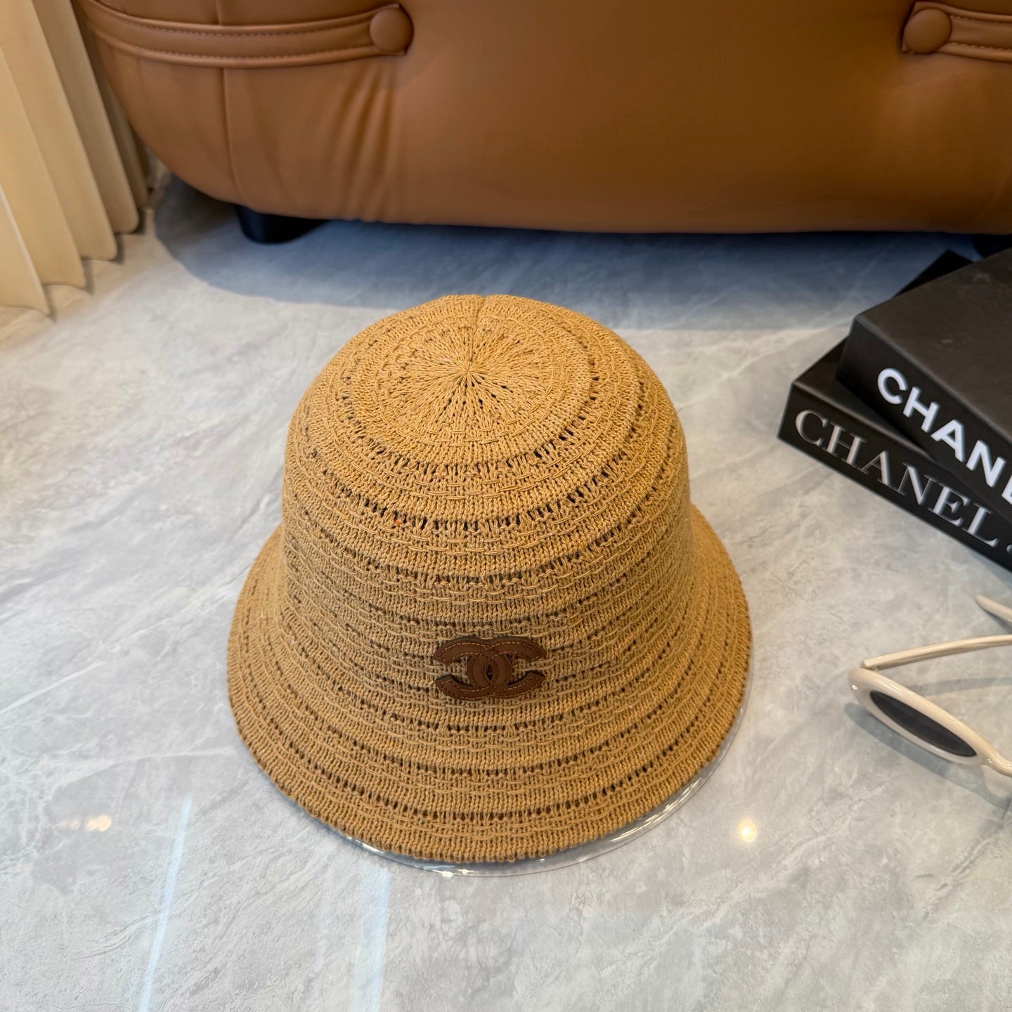 Chanel Knitted Resort Straw Hat