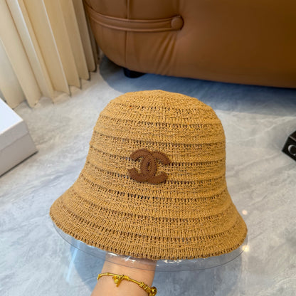 Chanel Knitted Resort Straw Hat