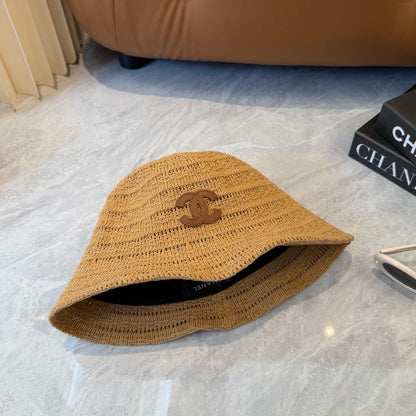 Chanel Knitted Resort Straw Hat