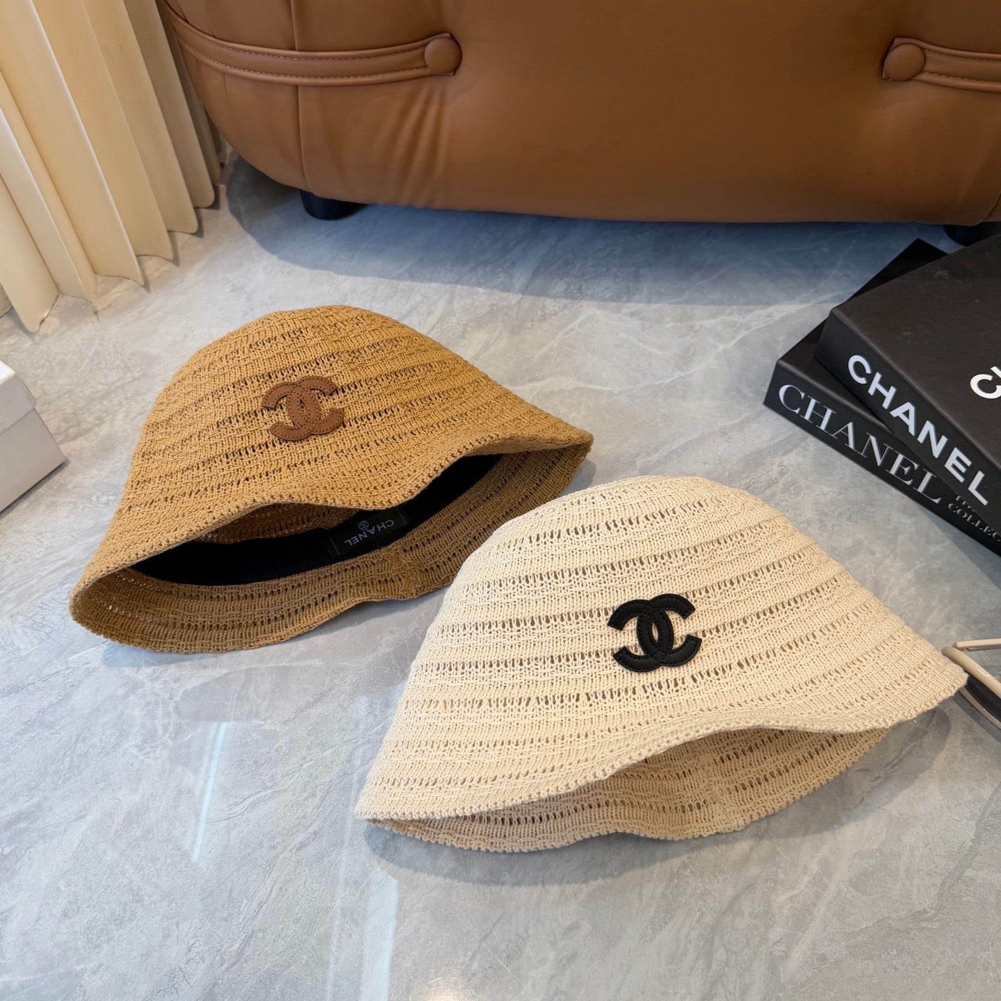 Chanel Knitted Resort Straw Hat