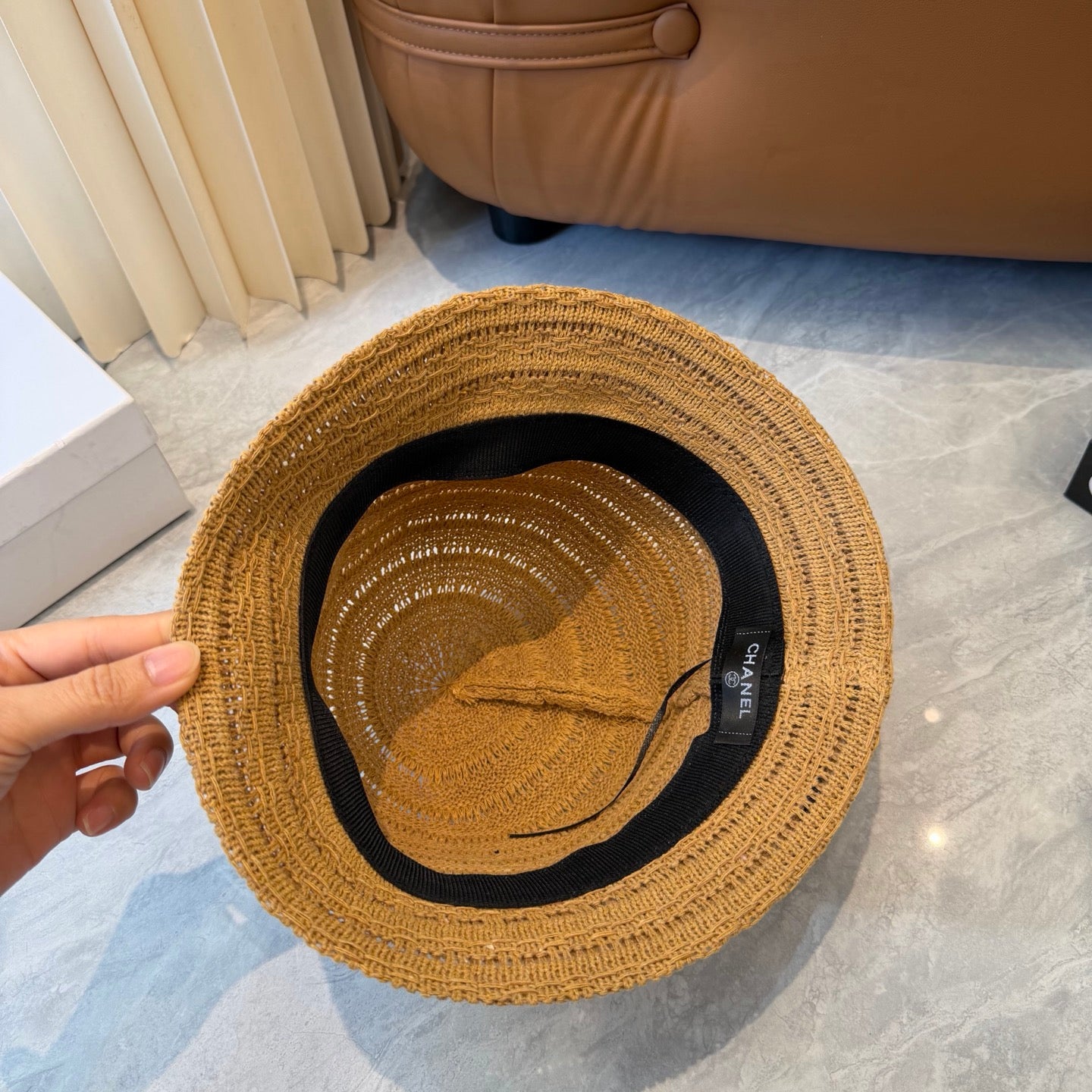 Chanel Knitted Resort Straw Hat