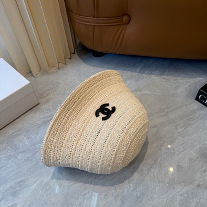 Chanel Knitted Resort Straw Hat