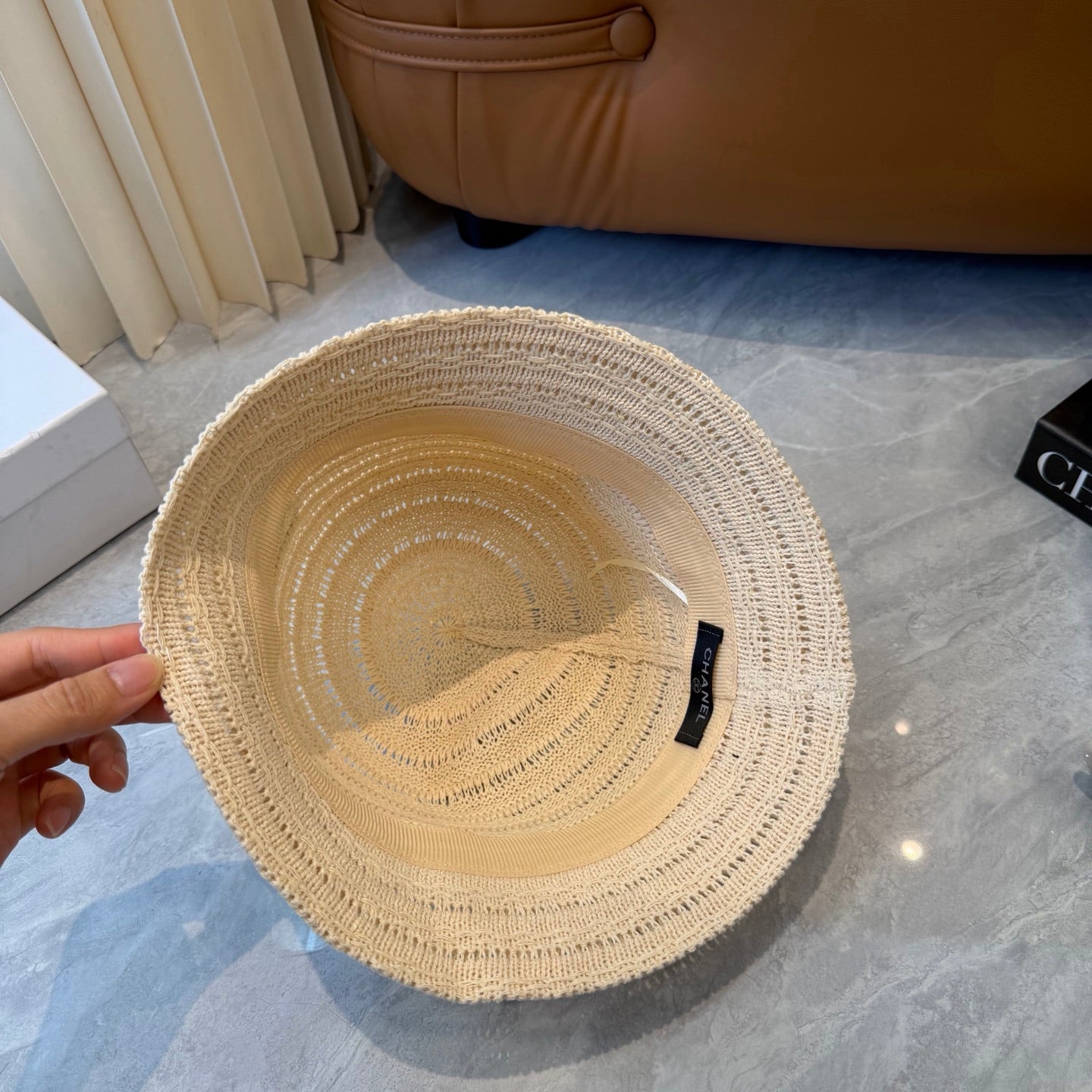 Chanel Knitted Resort Straw Hat