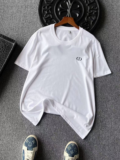 Dior CD Logo Silk T-Shirt – New Collection