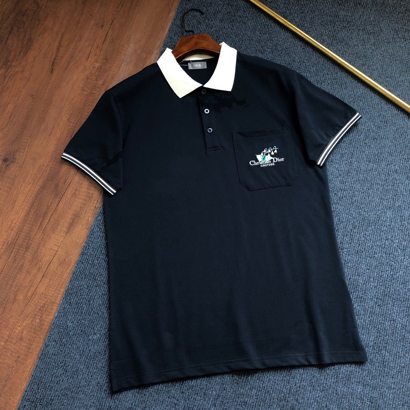 Dior Classic Logo Embroidered Polo Shirt – 2026SS