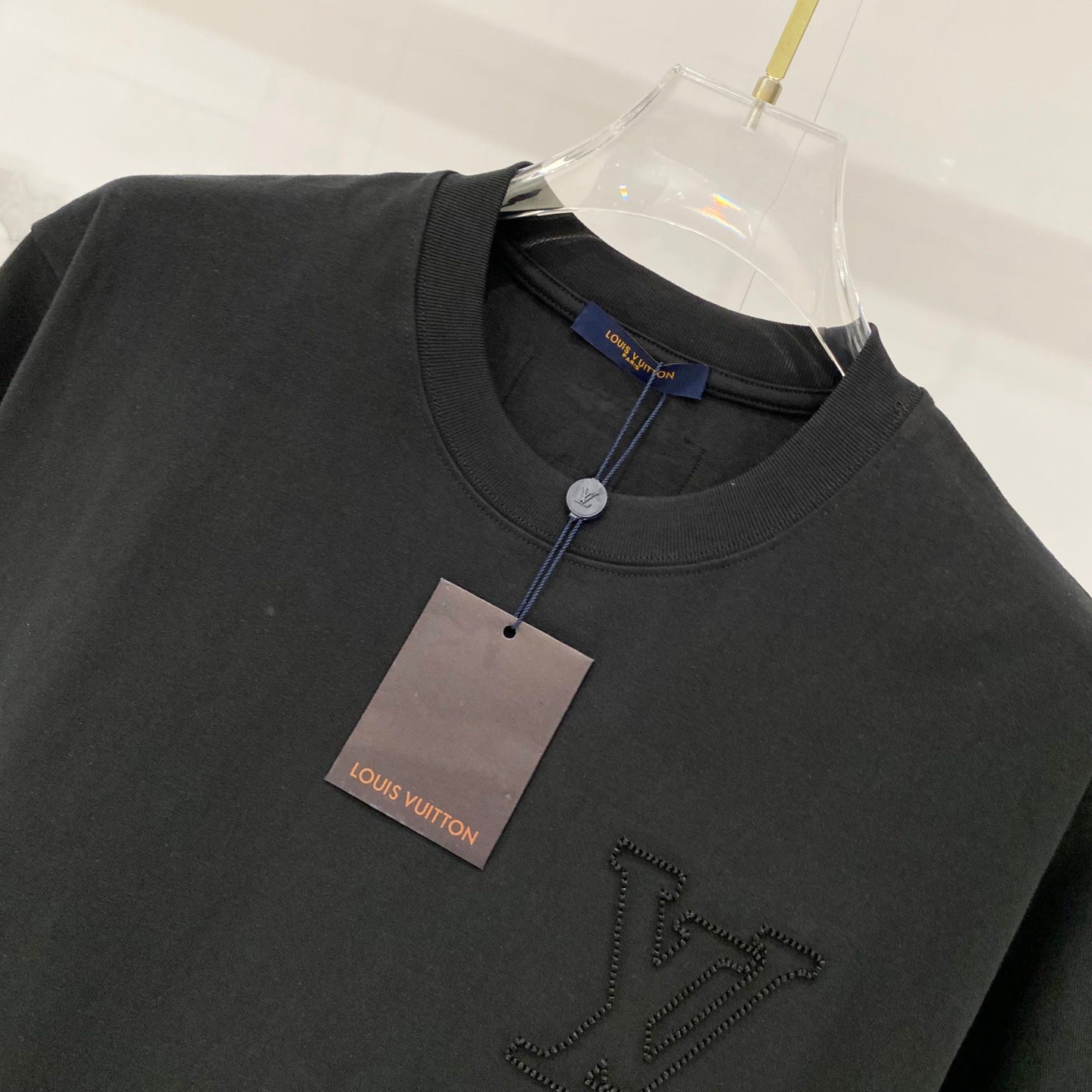 Louis Vuitton Clover Logo Embroidered Cotton T-Shirt