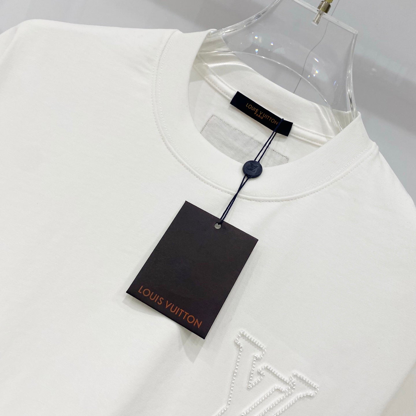 Louis Vuitton Clover Logo Embroidered Cotton T-Shirt