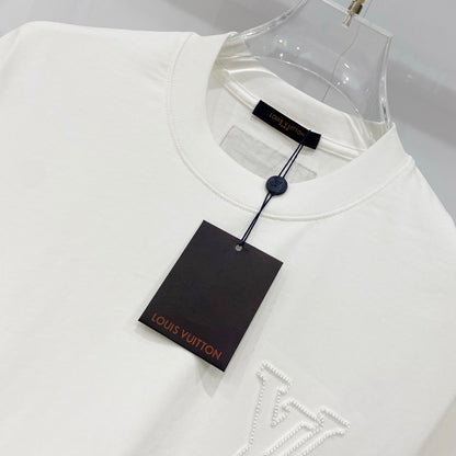 Louis Vuitton Clover Logo Embroidered Cotton T-Shirt
