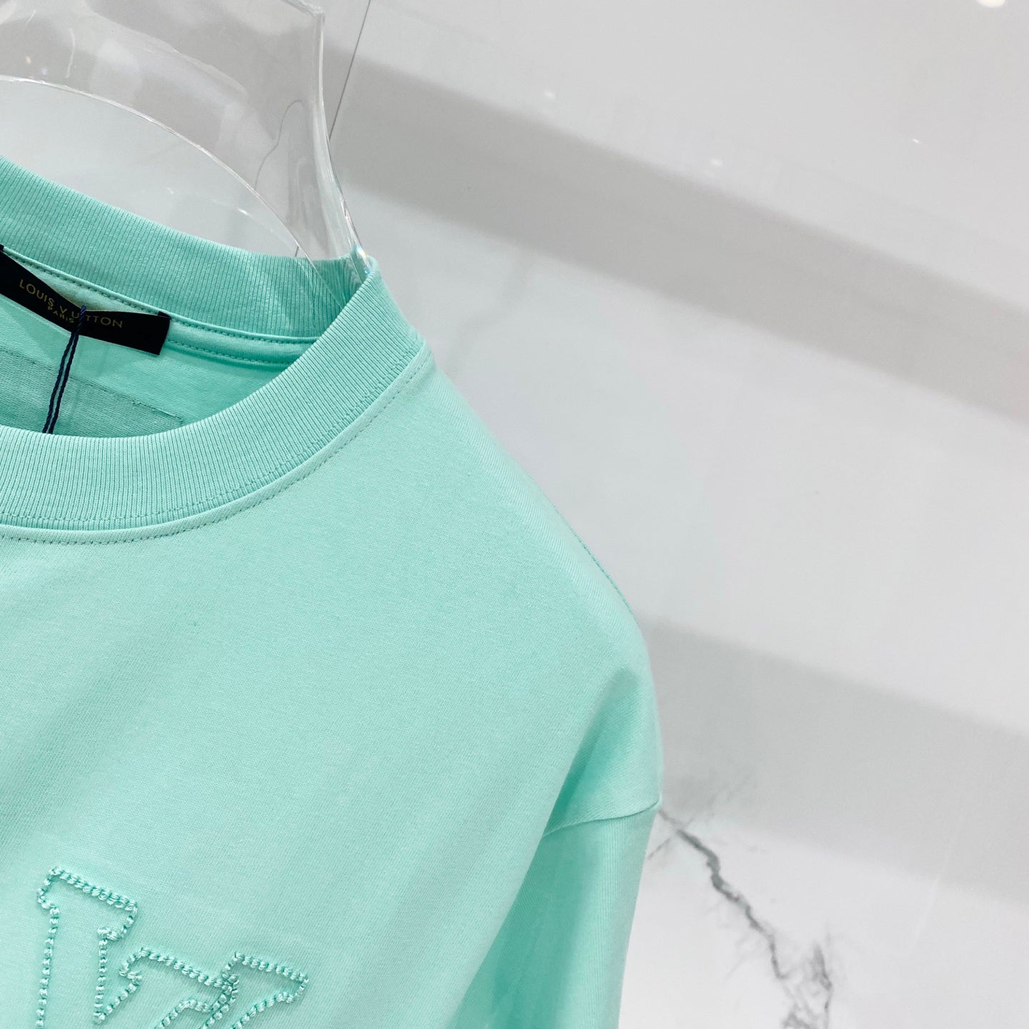 Louis Vuitton Clover Logo Embroidered Cotton T-Shirt