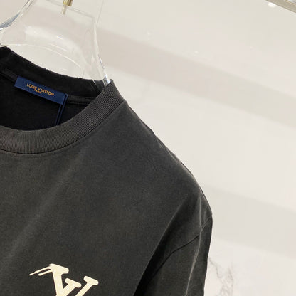 Louis Vuitton Washed Retro Distressed Logo T-Shirt