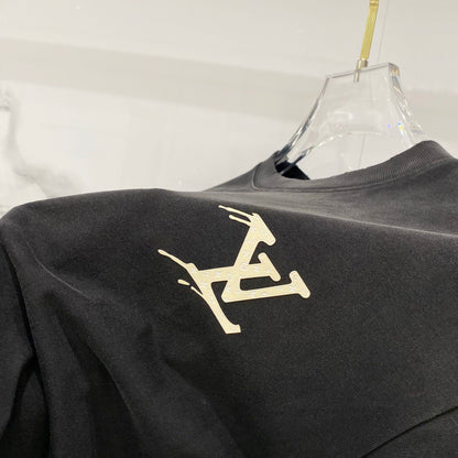 Louis Vuitton Washed Retro Distressed Logo T-Shirt