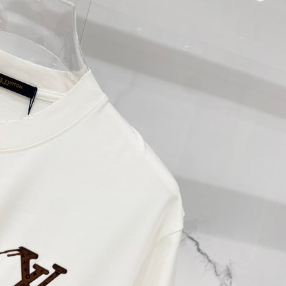 Louis Vuitton Washed Retro Distressed Logo T-Shirt