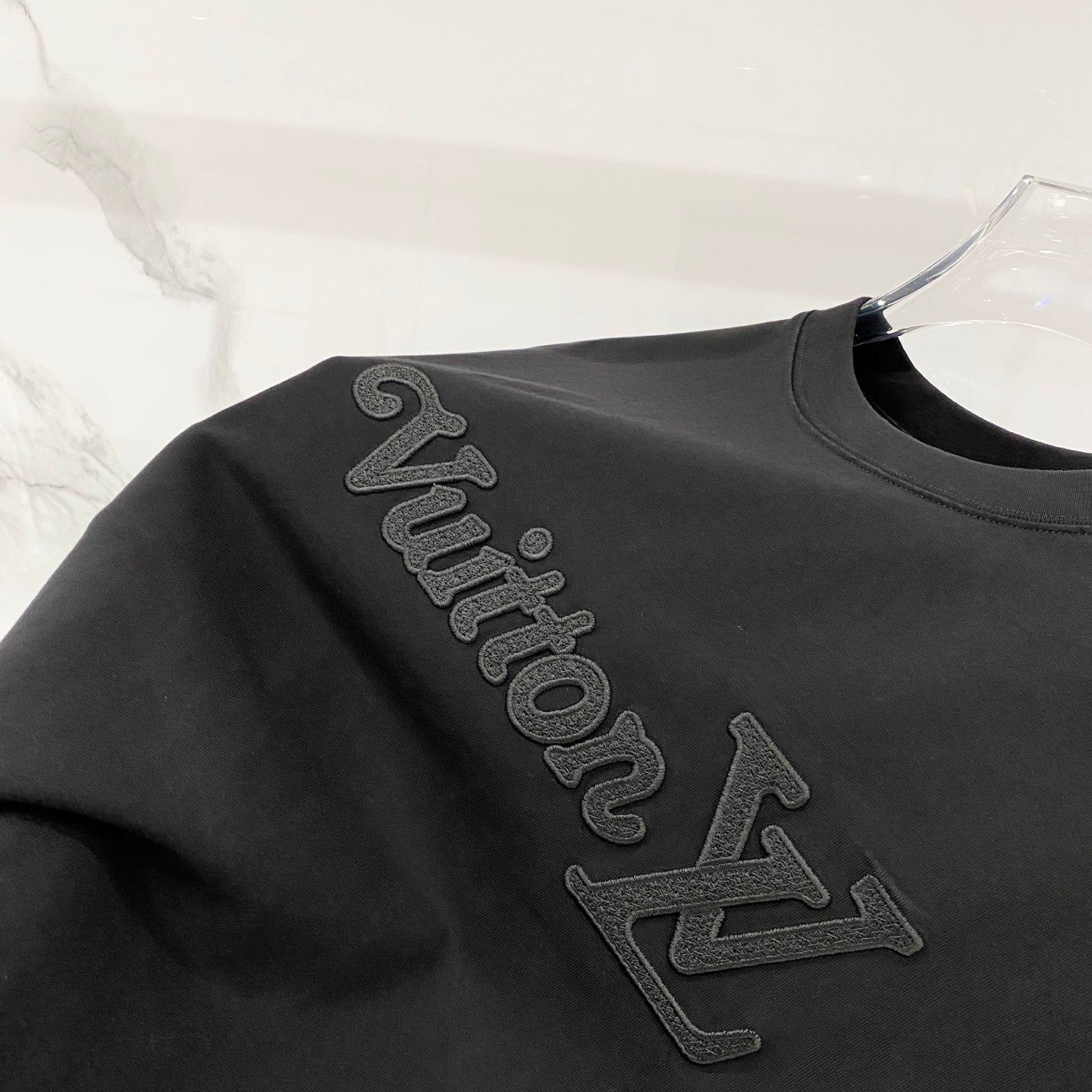 Louis Vuitton Washed Cotton Logo Embroidery T-Shirt