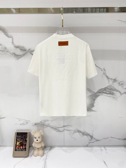 Louis Vuitton Washed Cotton Logo Embroidery T-Shirt