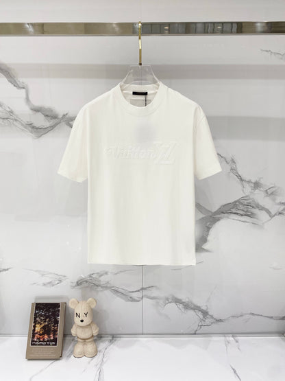 Louis Vuitton Washed Cotton Logo Embroidery T-Shirt