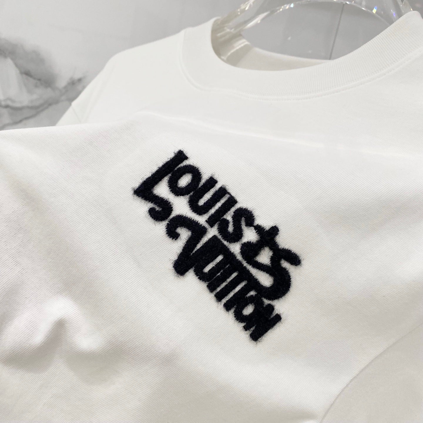 Louis Vuitton 1864 Fringe Logo Cotton T-Shirt