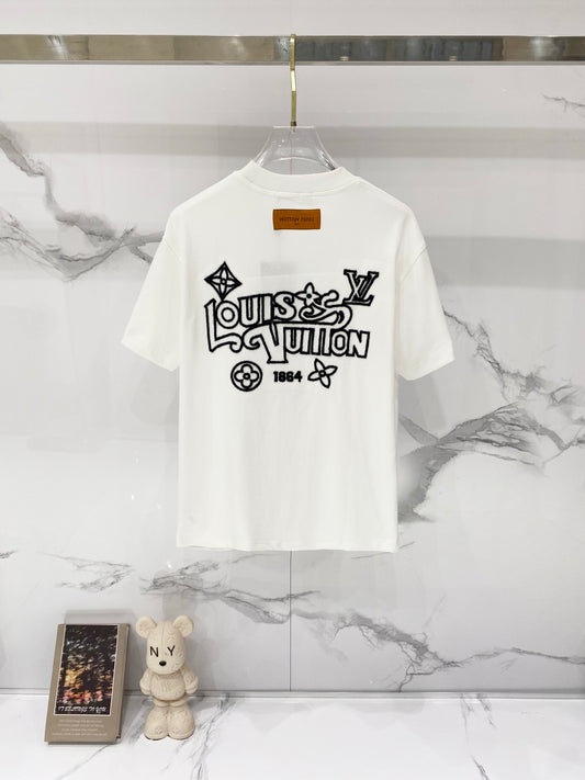 Louis Vuitton 1864 Fringe Logo Cotton T-Shirt