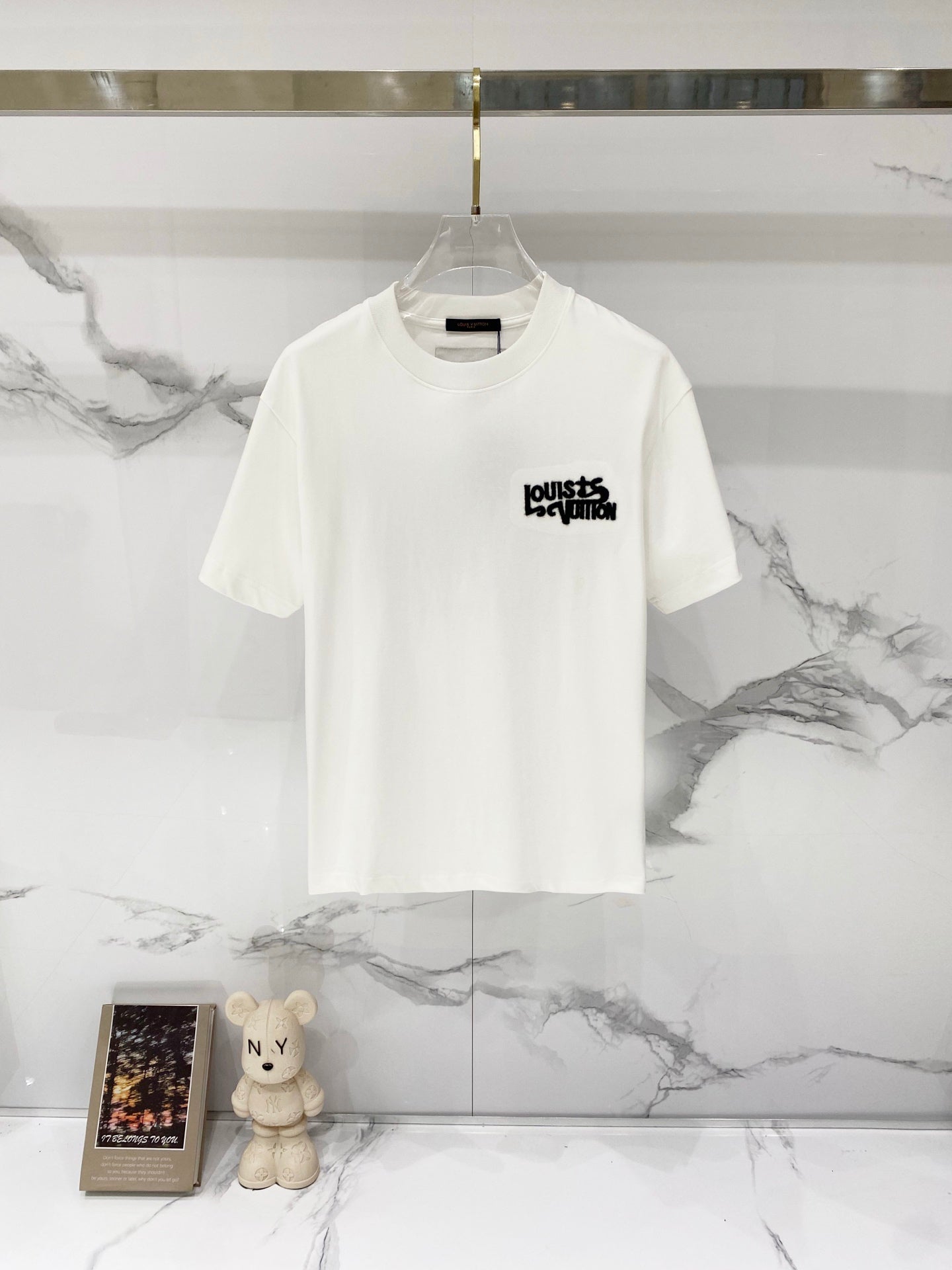 Louis Vuitton 1864 Fringe Logo Cotton T-Shirt